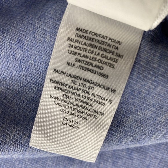 Polo Ralph Lauren Estate Rib Mens XL 1/4 Zip Sweater Baby Blue Flesh Pony Preppy - Picture 11 of 13